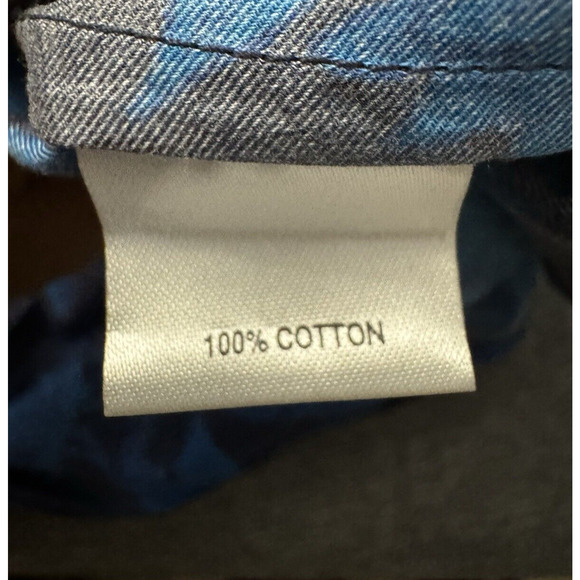 Tucker Collared Dress Navy Duth Wallflower in Light Weight Cotton Size Large NWT - Picture 7 of 8